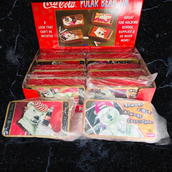 Baller Coca Cola Polar Bear Holiday Vintage Collector Tin Nostalgia 90s Kid Gift - Picture 3 of 10
